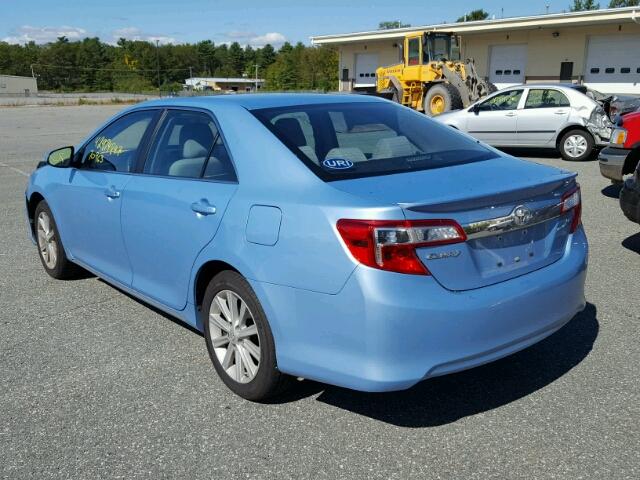 4T4BF1FK1DR282512 - 2013 TOYOTA CAMRY L BLUE photo 3
