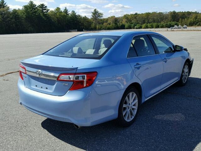 4T4BF1FK1DR282512 - 2013 TOYOTA CAMRY L BLUE photo 4