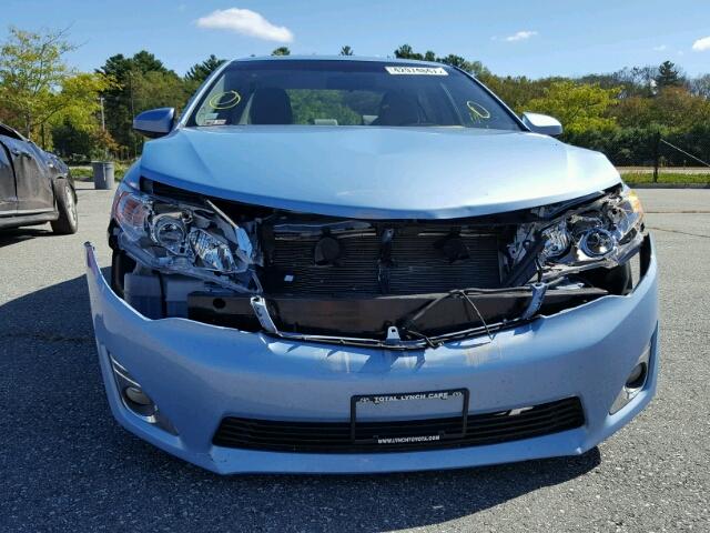 4T4BF1FK1DR282512 - 2013 TOYOTA CAMRY L BLUE photo 9