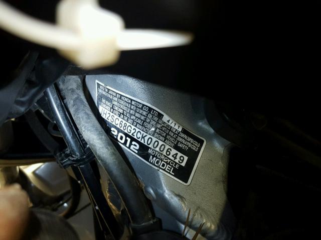 JH2SC68G2CK000649 - 2012 HONDA GL1800 SILVER photo 19