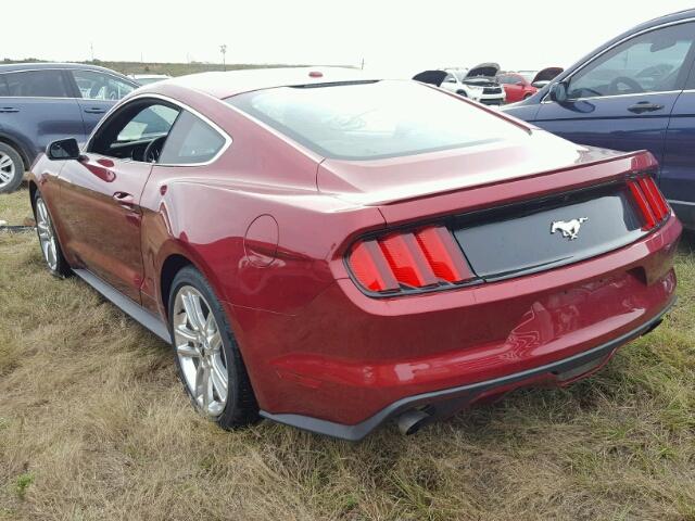 1FA6P8TH0H5292341 - 2017 FORD MUSTANG RED photo 3