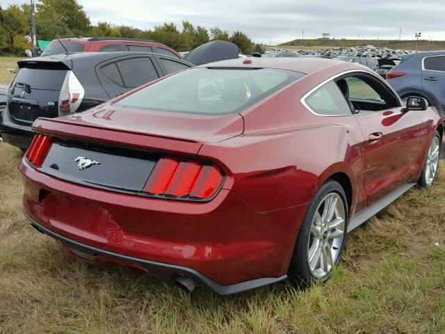 1FA6P8TH0H5292341 - 2017 FORD MUSTANG RED photo 4