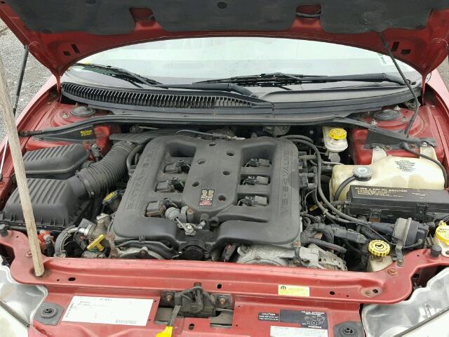 2C3HE66G61H588838 - 2001 CHRYSLER 300M BURGUNDY photo 7