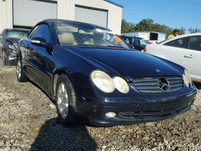 WDBTK65G54T011899 - 2004 MERCEDES-BENZ CLK BLUE photo 1