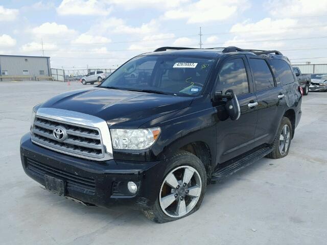 5TDYY5G10AS028127 - 2010 TOYOTA SEQUOIA PL BLACK photo 2