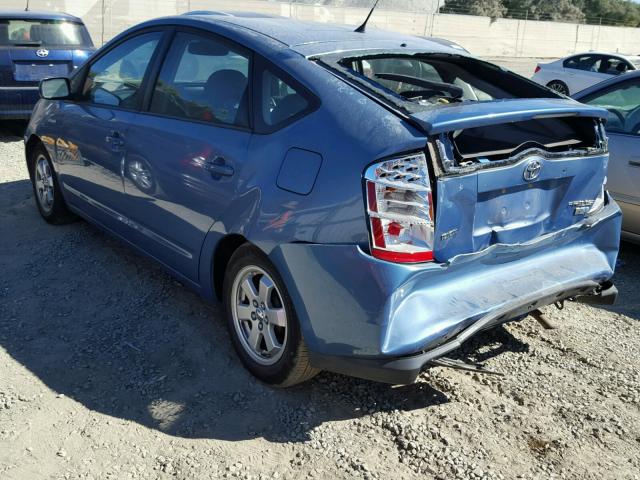 JTDKB20U597879971 - 2009 TOYOTA PRIUS BLUE photo 3