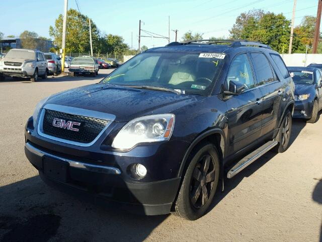 1GKKVSED5BJ154657 - 2011 GMC ACADIA SLT BLUE photo 2