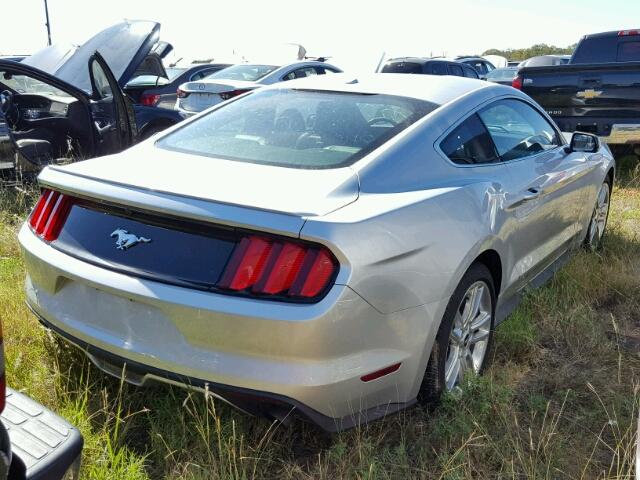 1FA6P8TH2H5292342 - 2017 FORD MUSTANG SILVER photo 4