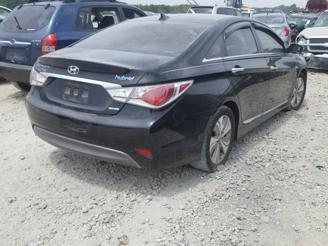 KMHEC4A48DA082948 - 2013 HYUNDAI SONATA HYB BLACK photo 4