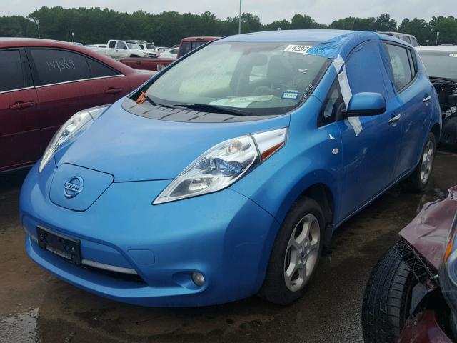 JN1AZ0CP9CT015069 - 2012 NISSAN LEAF SV BLUE photo 2