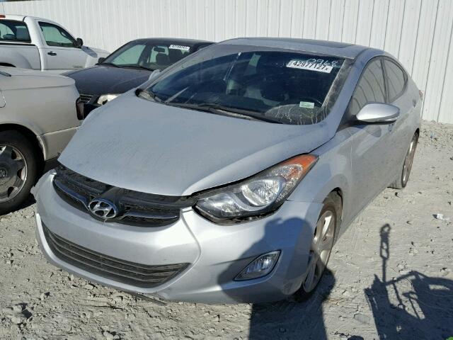 5NPDH4AE8CH090968 - 2012 HYUNDAI ELANTRA GL SILVER photo 2