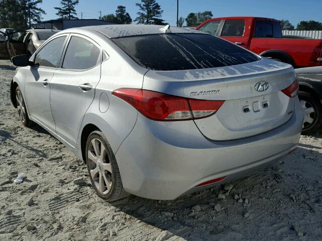 5NPDH4AE8CH090968 - 2012 HYUNDAI ELANTRA GL SILVER photo 3