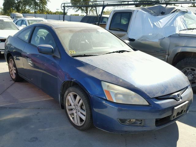 1HGCM81654A008017 - 2004 HONDA ACCORD EX BLUE photo 1