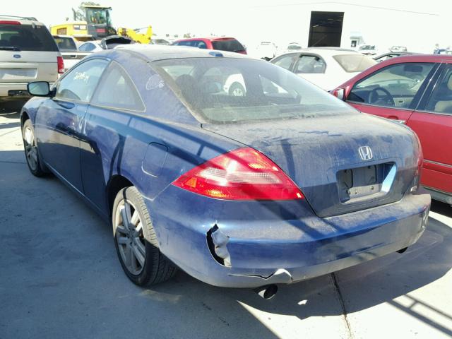 1HGCM81654A008017 - 2004 HONDA ACCORD EX BLUE photo 3