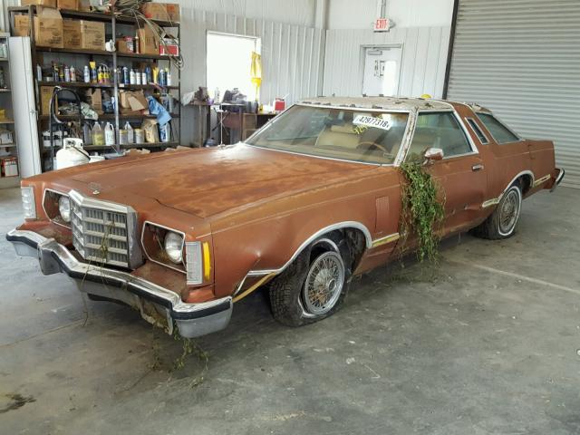 9G87H103663 - 1979 FORD THUNDERBIR BROWN photo 2