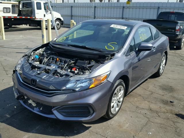 2HGFG3B50EH521482 - 2014 HONDA CIVIC GRAY photo 2