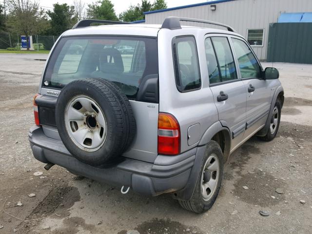 2S3TD62VX46103938 - 2004 SUZUKI VITARA LX SILVER photo 4