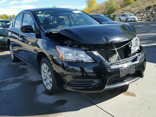 3N1AB7AP0DL769063 - 2013 NISSAN SENTRA BLACK photo 1