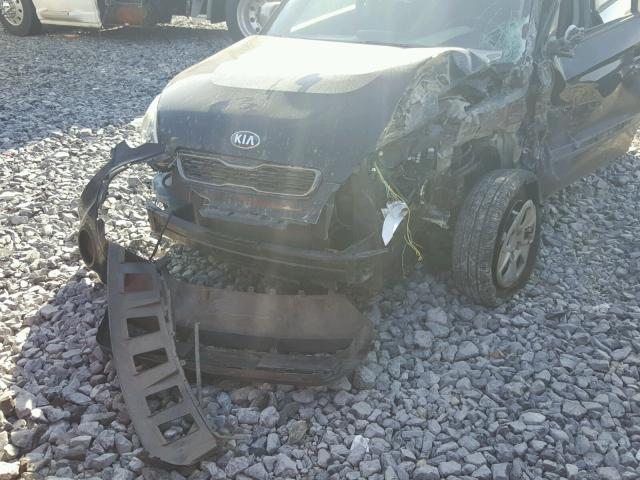 KNDJT2A54D7508146 - 2013 KIA SOUL BLACK photo 9