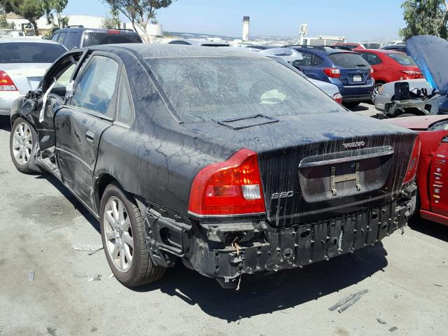 YV1TS592951391038 - 2005 VOLVO S80 2.5T BLACK photo 3