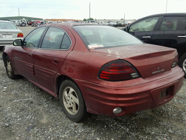 1G2NF52E9YM872776 - 2000 PONTIAC GRAND AM S BURGUNDY photo 3