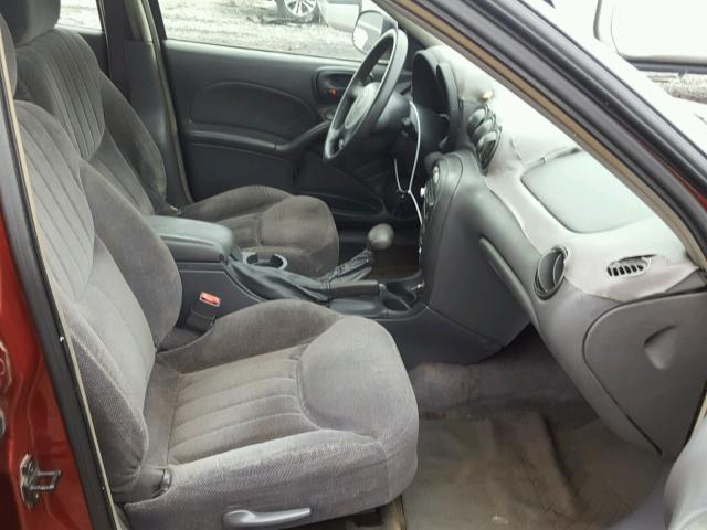 1G2NF52E9YM872776 - 2000 PONTIAC GRAND AM S BURGUNDY photo 5