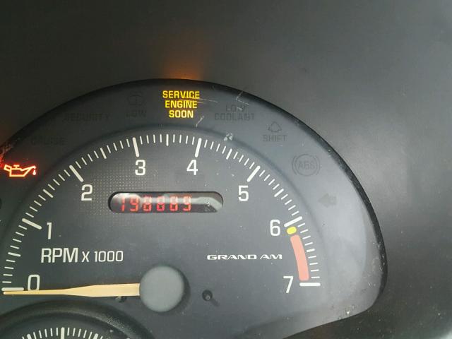 1G2NF52E9YM872776 - 2000 PONTIAC GRAND AM S BURGUNDY photo 8