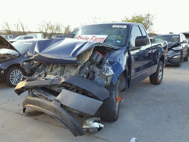 1FTRF12287KC43208 - 2007 FORD F150 BLUE photo 2