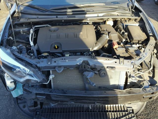 2T1BURHE6FC384186 - 2015 TOYOTA COROLLA L GRAY photo 7