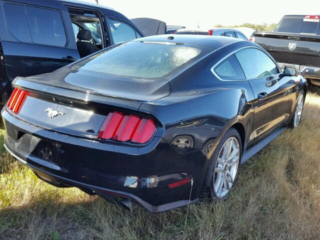 1FA6P8TH4H5292343 - 2017 FORD MUSTANG BLACK photo 4