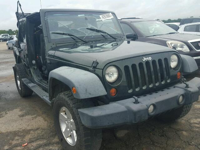 1J4BA3H16BL611733 - 2011 JEEP WRANGLER U GREEN photo 1