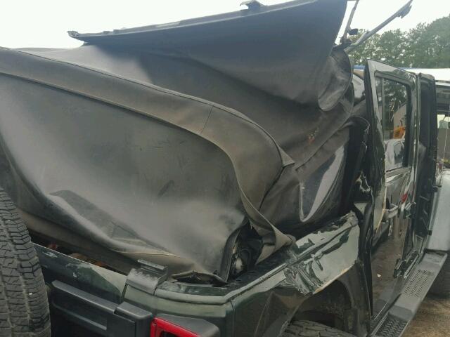 1J4BA3H16BL611733 - 2011 JEEP WRANGLER U GREEN photo 9