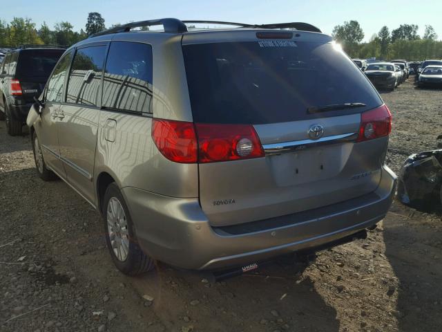 5TDZK22C28S111257 - 2008 TOYOTA SIENNA XLE GOLD photo 3