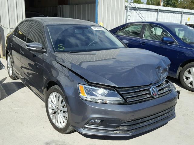 3VWD07AJ3FM325133 - 2015 VOLKSWAGEN JETTA GRAY photo 1