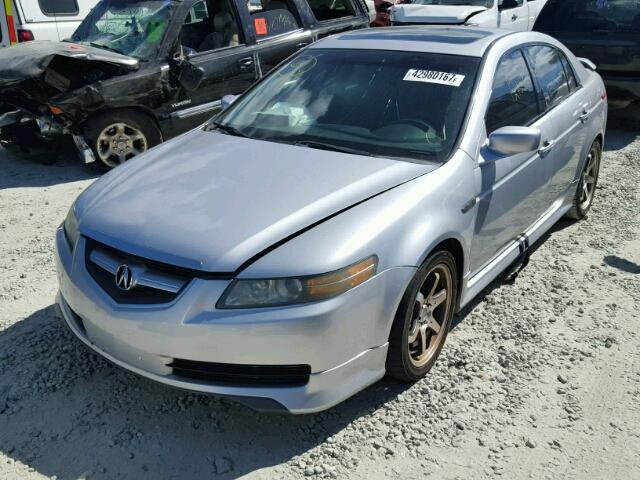 19UUA65604A028879 - 2004 ACURA TL SILVER photo 2