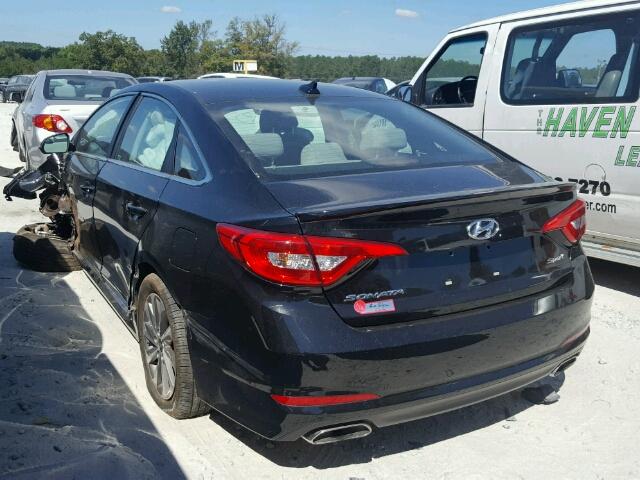 5NPE34AF9FH030391 - 2015 HYUNDAI SONATA SPO BLACK photo 3