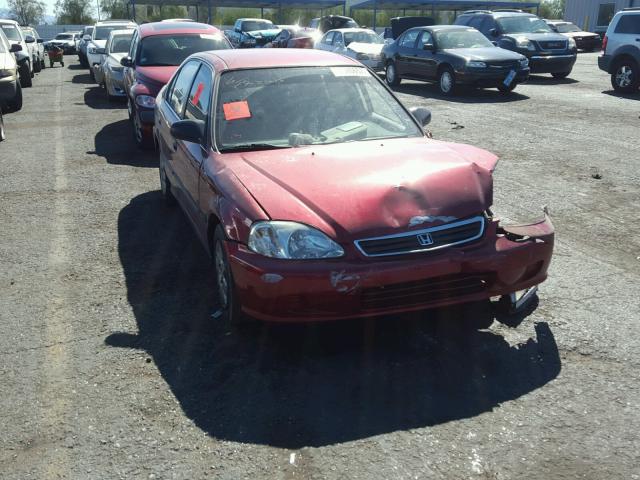 1HGEJ6676XL022315 - 1999 HONDA CIVIC LX RED photo 1