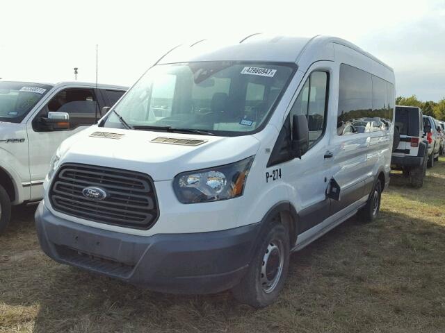 1FBAX2CG1FKA52775 - 2015 FORD TRANSIT T- WHITE photo 2