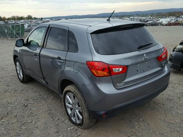 4A4AP3AW5FE060445 - 2015 MITSUBISHI OUTLANDER GRAY photo 3