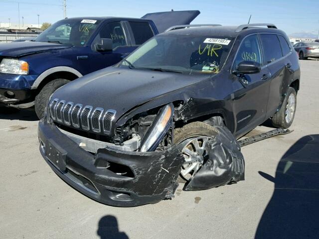 1C4PJLDB7EW245648 - 2014 JEEP CHEROKEE L BLACK photo 2