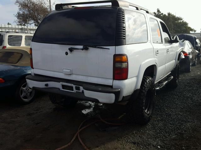 1GNEK13T92R204863 - 2002 CHEVROLET TAHOE K150 WHITE photo 4