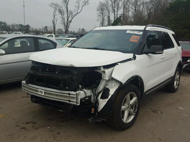 1FM5K8D83GGC38470 - 2016 FORD EXPLORER X WHITE photo 2