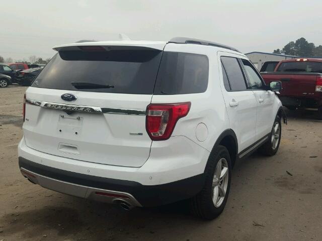 1FM5K8D83GGC38470 - 2016 FORD EXPLORER X WHITE photo 4