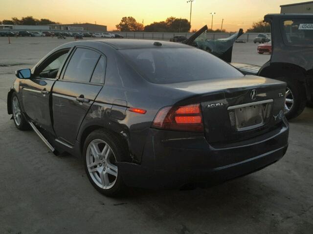 19UUA66267A028031 - 2007 ACURA TL GRAY photo 3