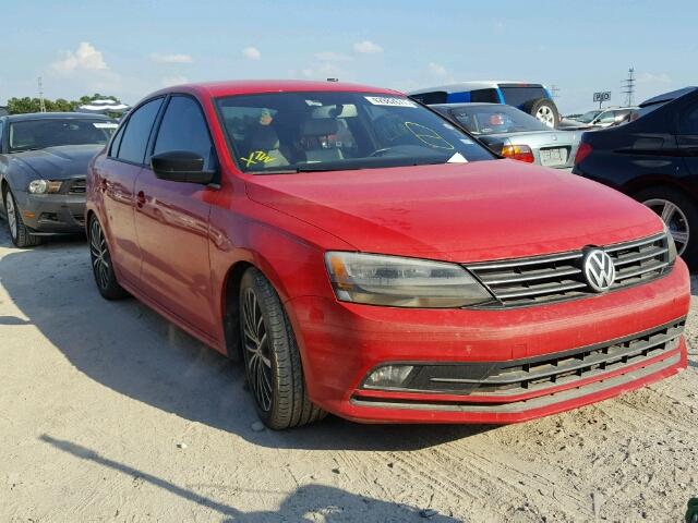 3VWB17AJ0GM304620 - 2016 VOLKSWAGEN JETTA RED photo 1