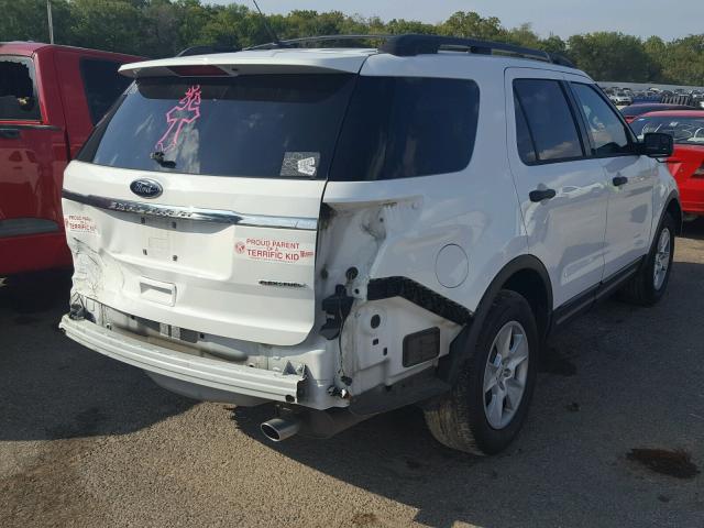 1FM5K7B84DGB03278 - 2013 FORD EXPLORER WHITE photo 4