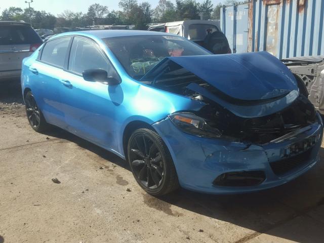 1C3CDFFA8GD819348 - 2016 DODGE DART SXT S BLUE photo 1