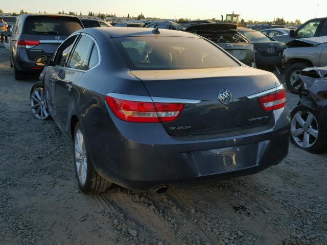 1G4PP5SKXC4229414 - 2012 BUICK VERANO GRAY photo 3