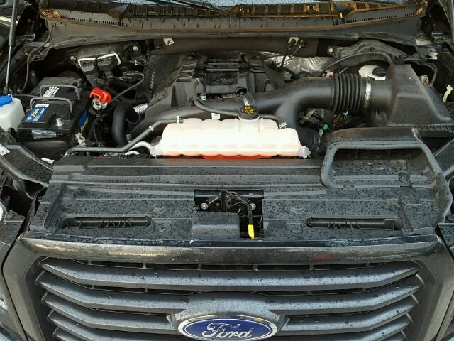 1FTEX1EP8FFB81478 - 2015 FORD F150 SUPER BLACK photo 7