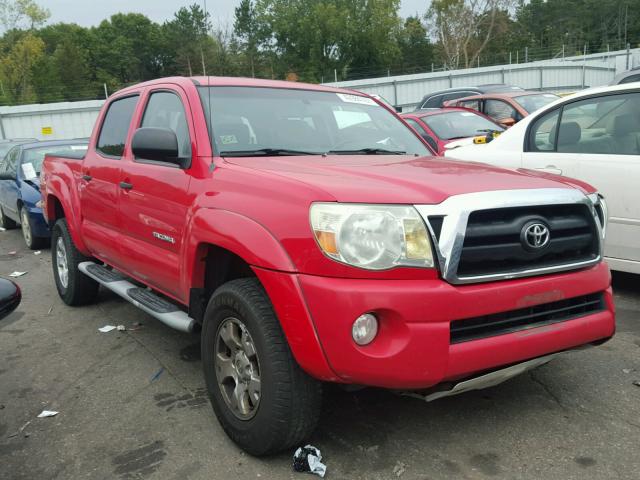 5TELU42N75Z115641 - 2005 TOYOTA TACOMA RED photo 1